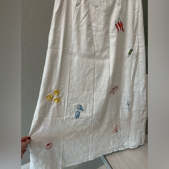 Anthropologie Maeve White Embroidered Skirt - Picture 10 of 10